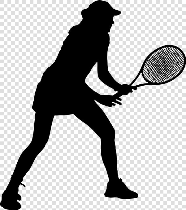 Check Out This Girls Tennis Summer Camp 2018 Flyer   Tennis Player Silhouette Png  Transparent PngTransparent PNG