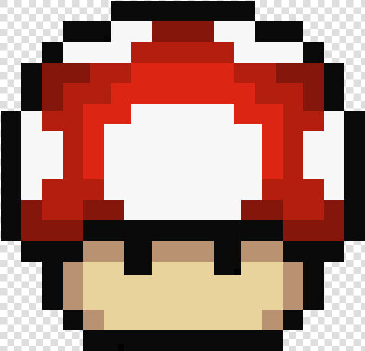 Clip Art Mushroom Pixel   Pixel Art Mario Mushroom  HD Png DownloadTransparent PNG