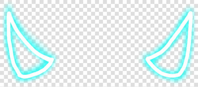  devil  horns  blue  lightblue  light  bluelight  glowing   Circle  HD Png DownloadTransparent PNG