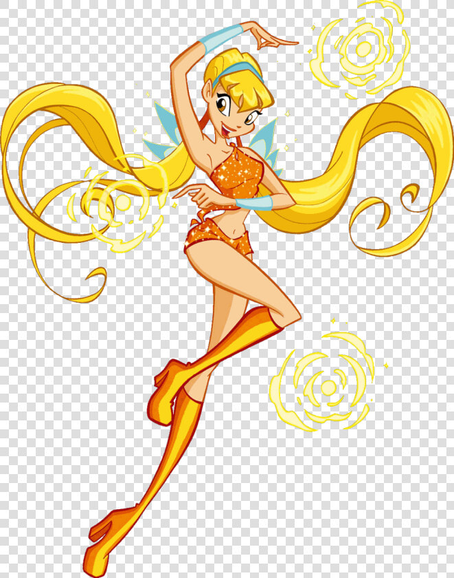  stella  winx  winxclub  club  blonde  orange  glitter   Winx Club Stella Magic Winx  HD Png DownloadTransparent PNG