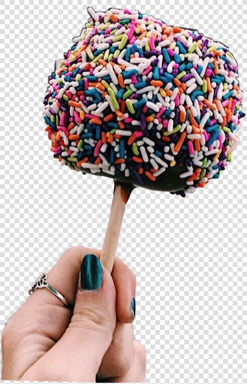  rainbow  sprinkles  candy  apple  candyapple  remixed   Rum Ball  HD Png DownloadTransparent PNG