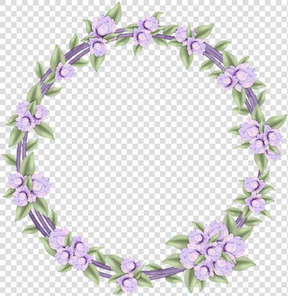  flowers  circle  purple  stickers  garland  floral   Garland  HD Png DownloadTransparent PNG