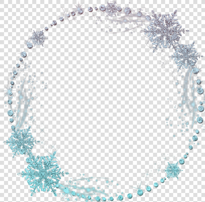  freetoedit  circle  snowflake  blue  ice  effect  effects   Snowflake Circle Frame Png  Transparent PngTransparent PNG