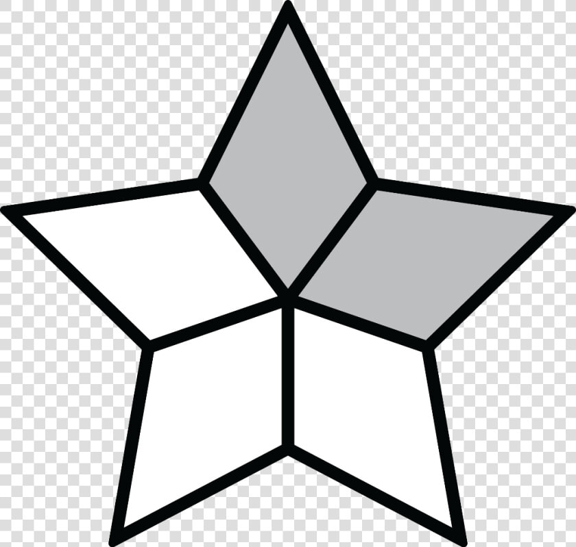 Fraction Clipart Shaded   Christmas Tree Star Drawing  HD Png DownloadTransparent PNG