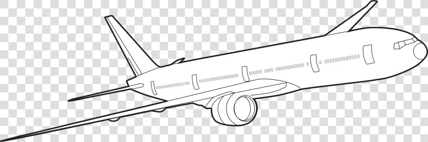 Boeing Airplane Clipart   Airplane Outline  HD Png DownloadTransparent PNG