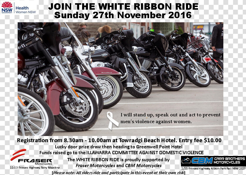 White Ribbon Ride   Department Of Industry  Skills And Regional Development  HD Png DownloadTransparent PNG