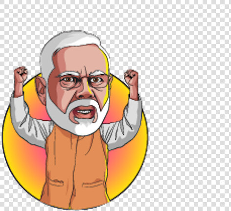 Narendra Modi Stickers Messages Sticker 0   Modi Sticker  HD Png DownloadTransparent PNG