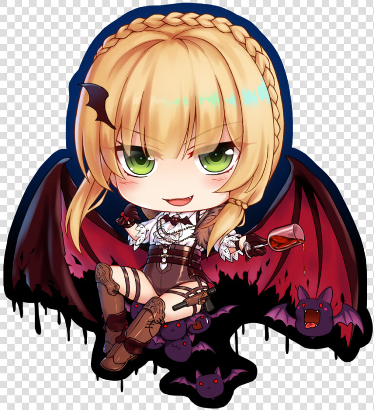 Transparent Cute Vampire Clipart   Anime Vampire Cute Chibi  HD Png DownloadTransparent PNG