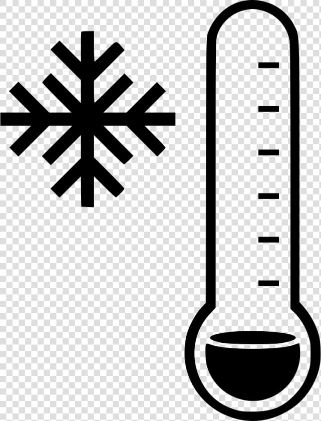 Thermometer Cold Low Temperature   Cold Weather Clipart Black And White  HD Png DownloadTransparent PNG