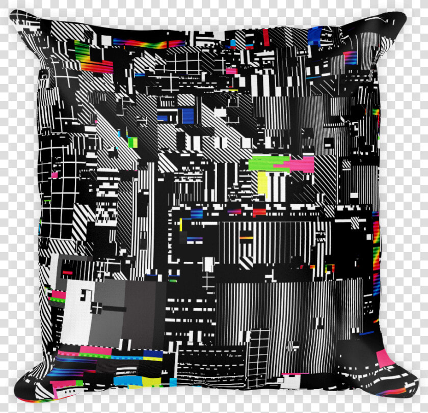 Vhs No Signal Chroma Square Pillow   Throw Pillow  HD Png DownloadTransparent PNG