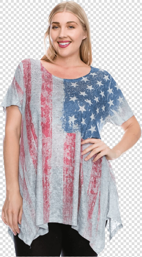 Women S American Flag Top W stones   Nightgown  HD Png DownloadTransparent PNG