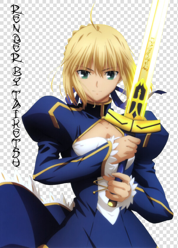 Fate Zero Saber   Fate Stay Night Saber Render  HD Png DownloadTransparent PNG