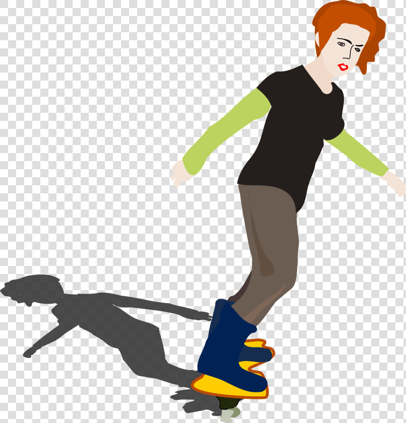 Girl On Skateboard Clip Arts   Girl On Skateboard Clipart Transparent  HD Png DownloadTransparent PNG