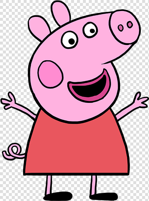 How To Draw Peppa Pig   Peppa Pig Drawing Easy  HD Png DownloadTransparent PNG