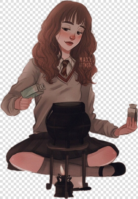  hermionegranger  hermione  granger  potion  draw  sticker   Hermione Granger Drawing Cartoon  HD Png DownloadTransparent PNG