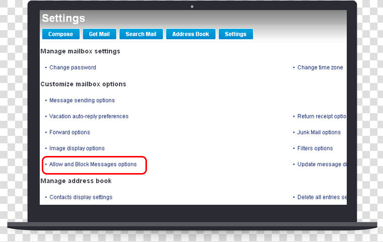 Block Spam Email In Roadrunner   Laptop Screen Png  Transparent PngTransparent PNG
