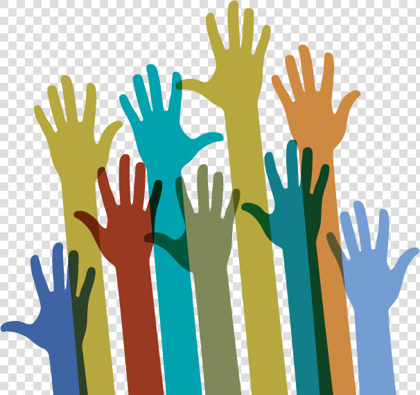 Raised Hands Of Different Colors   Hands Different Color Png  Transparent PngTransparent PNG