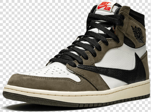 Air Jordan 1 Hi Og Ts Sp Travis Scott   Travis Scott Jordan 1  HD Png DownloadTransparent PNG