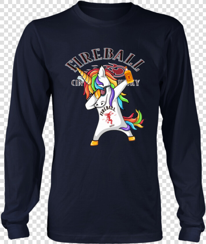 Fireball Whiskey Unicorn Dabbing Shirt  Long Sleeve    Good The Bad The Slow Shirt  HD Png DownloadTransparent PNG