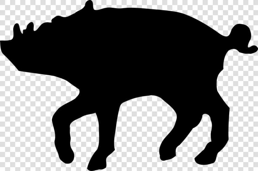 Wild Boar Clip Art Silhouette Portable Network Graphics  HD Png DownloadTransparent PNG