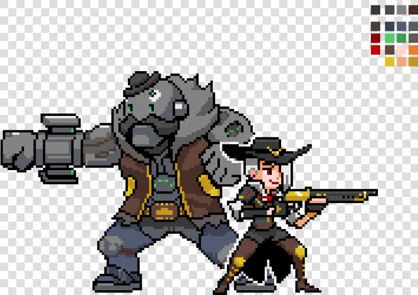 Overwatch Ashe Pixel Spray  HD Png DownloadTransparent PNG