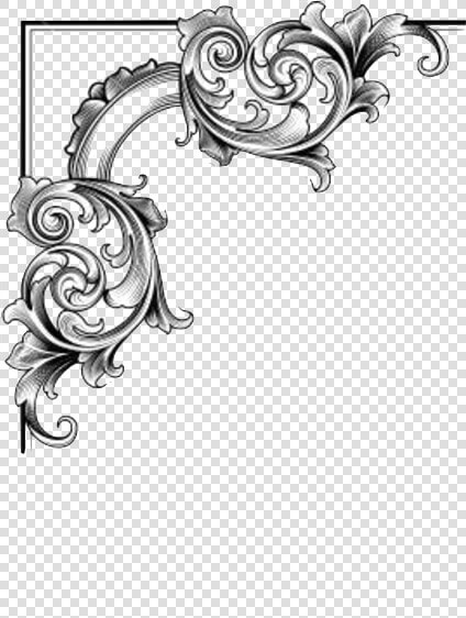 Ornaments Clipart Victorian   Border Corner Vector Png  Transparent PngTransparent PNG