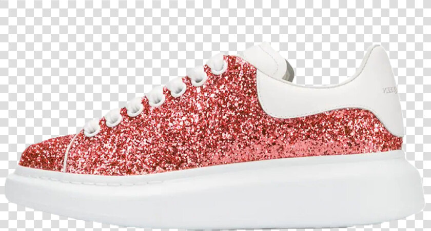 Alexander Mcqueen Glitter Coral   Red Sparkly Alexander Mcqueen Sneakers  HD Png DownloadTransparent PNG