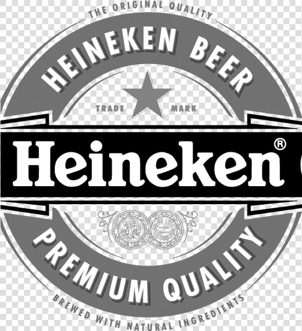 Heineken Logo Scroll 2   Heineken Logo Black And White  HD Png DownloadTransparent PNG