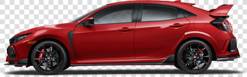 2018 Honda Civic Type R Side Profile   2019 Honda Civic Si Sedan Grey  HD Png DownloadTransparent PNG