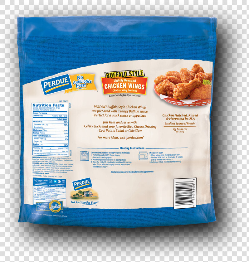 Perdue Lightly Breaded Buffalo style Chicken Wings   Perdue Buffalo Wings Nutrition  HD Png DownloadTransparent PNG