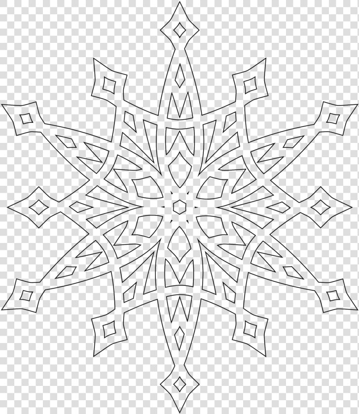 Printable Coloring Pages Snowflake Patterns   Mandala Snowflake Colouring Pages  HD Png DownloadTransparent PNG