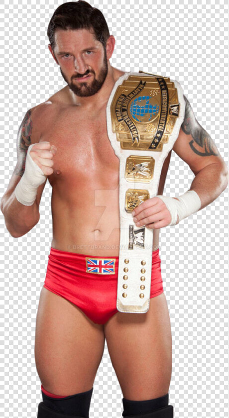 Wade Barrett Holding Intercontinental Championship al1008   Wade Barrett Intercontinental Champion  HD Png DownloadTransparent PNG