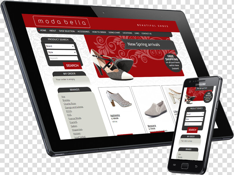 Ecommerce Website Design And Development  Christchurch   Tablet Computer  HD Png DownloadTransparent PNG