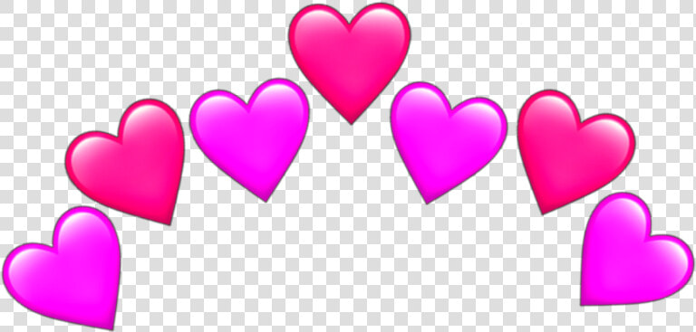  pink Heart  pink  hearts  heart  emoji  emojis  sticker   Emoji Love Hearts  HD Png DownloadTransparent PNG