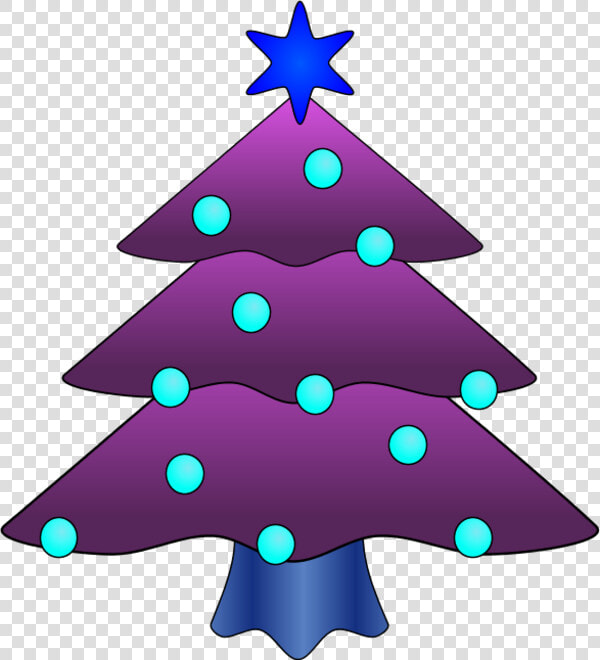 Purple Christmas Tree Clip Art   Christmas Tree Ornament Clipart  HD Png DownloadTransparent PNG