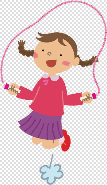 Girl Skipping Rope   Jump Rope Cartoon Png  Transparent PngTransparent PNG