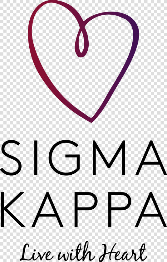 Indianapolis Sigma Kappas   Sigma Kappa Live With Heart  HD Png DownloadTransparent PNG