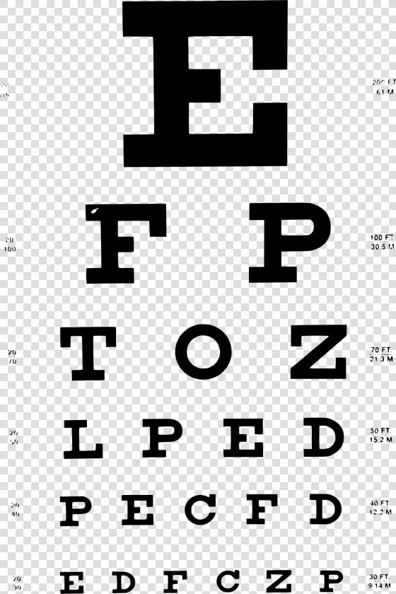 Snellen Eye Chart  HD Png DownloadTransparent PNG