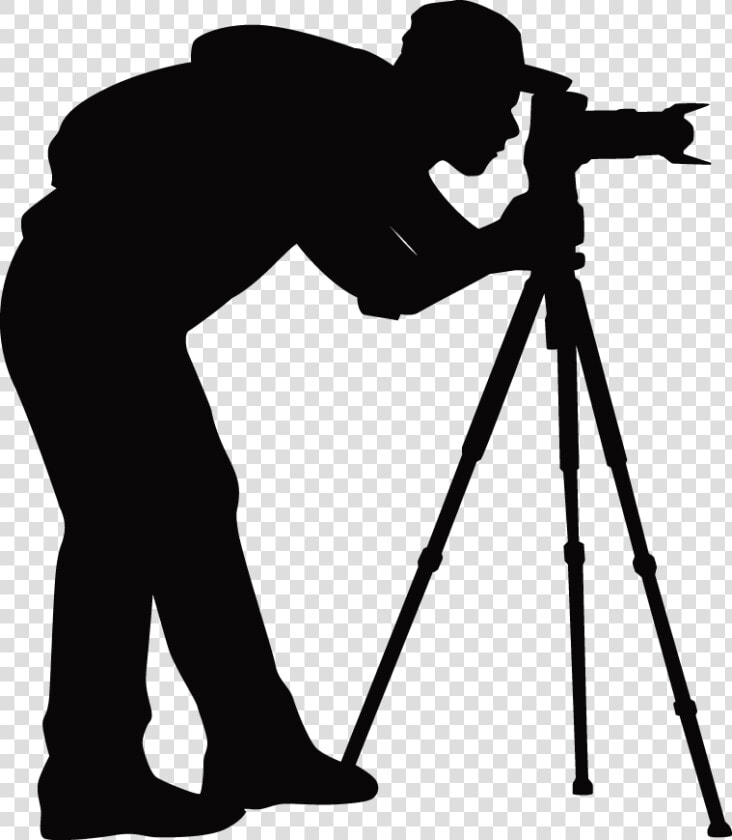 Photographer With Camera Silhouette Png   Camera With Tripod Png  Transparent PngTransparent PNG