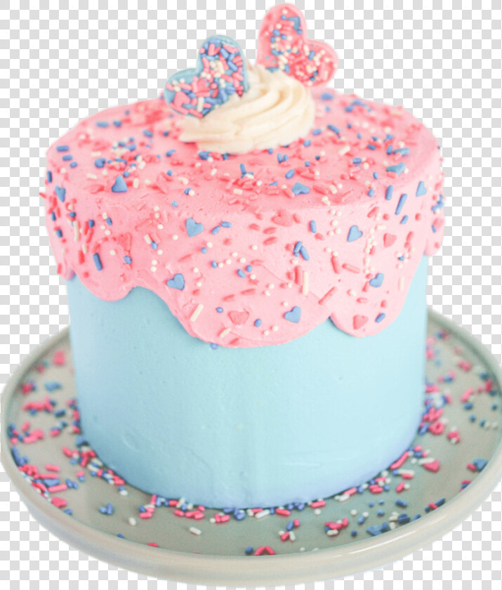 Gender Reveal Cake Sprinkles  HD Png DownloadTransparent PNG