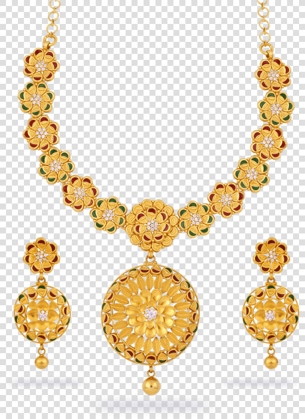 Jewel Set Png Transparent   Hd Gold Necklace Set Png  Png DownloadTransparent PNG