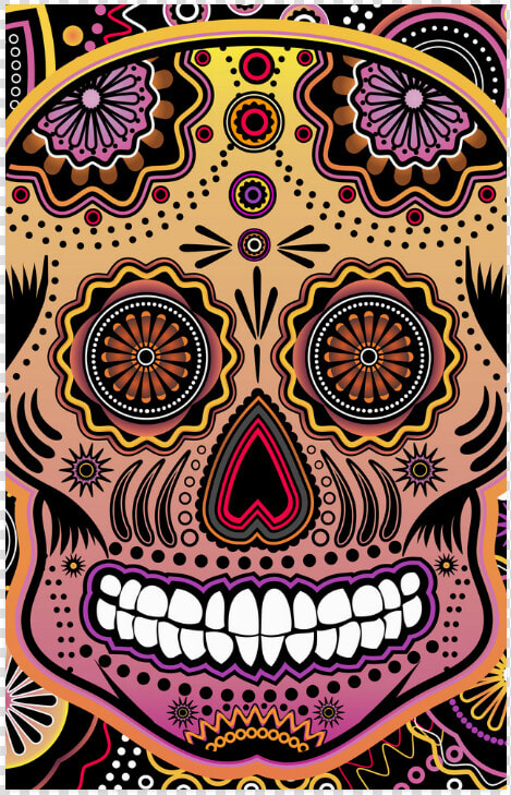 Candy Sugar Skull Poster 23 X36   Smile  HD Png DownloadTransparent PNG