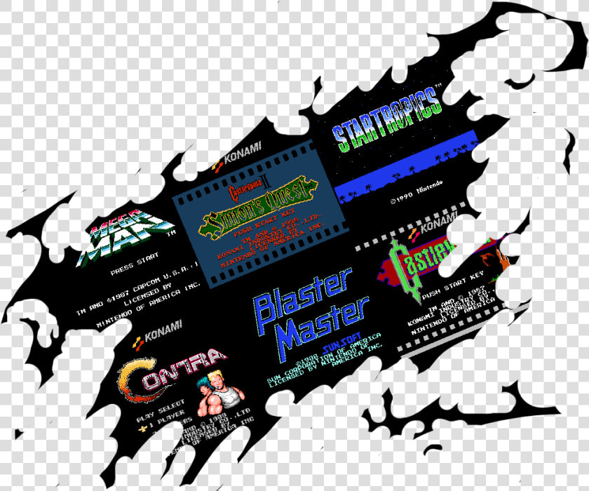 Messy Title Screen   Contra Nes  HD Png DownloadTransparent PNG