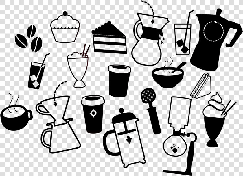 Food Icons Black Coffee Artisan Design   Coffee And Food Icon  HD Png DownloadTransparent PNG