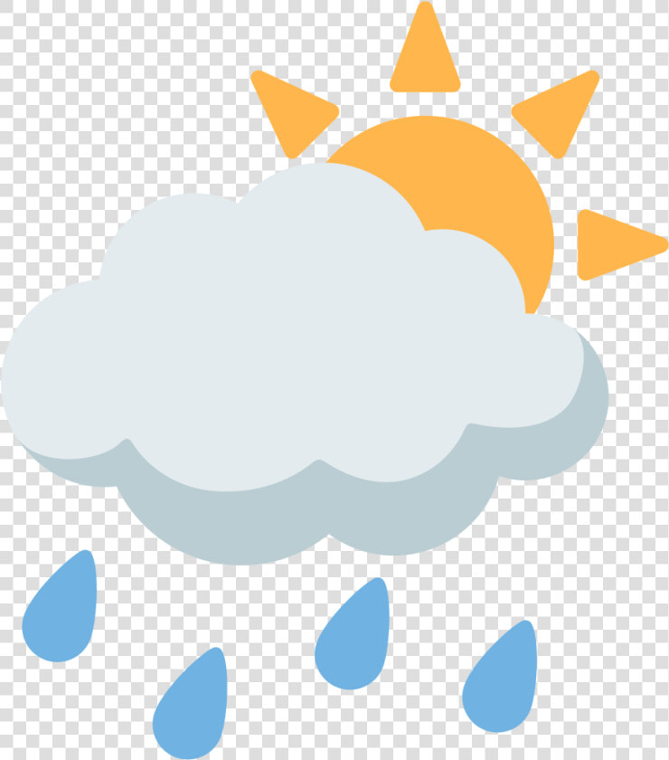 File   Emoji U1f326   Svg   Sun Cloud Rain Emoji     Indian National Flag In 1907  HD Png DownloadTransparent PNG