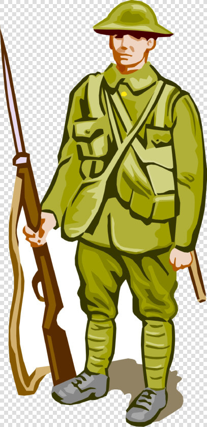 Soldier Free American Cliparts Clip Art Transparent   First World War Soldier Cartoon  HD Png DownloadTransparent PNG