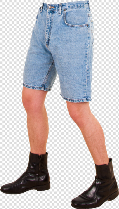 A Pair Of Legs In Jean Shorts With A Transparent Background   Jean Shorts Jorts  HD Png DownloadTransparent PNG