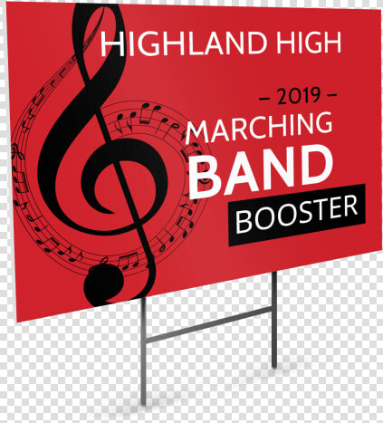 Marching Band Yard Sign Template Preview   Graphic Design  HD Png DownloadTransparent PNG