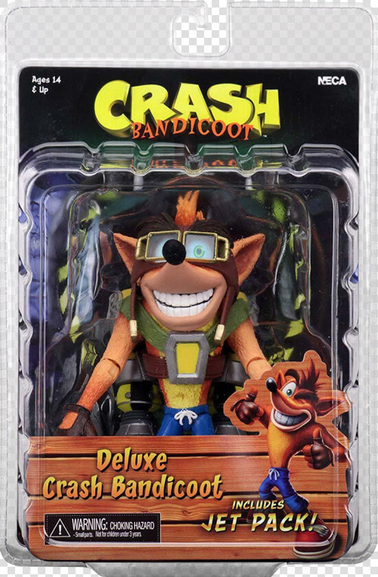 Crash Bandicoot Deluxe Figure With Jetpack  HD Png DownloadTransparent PNG