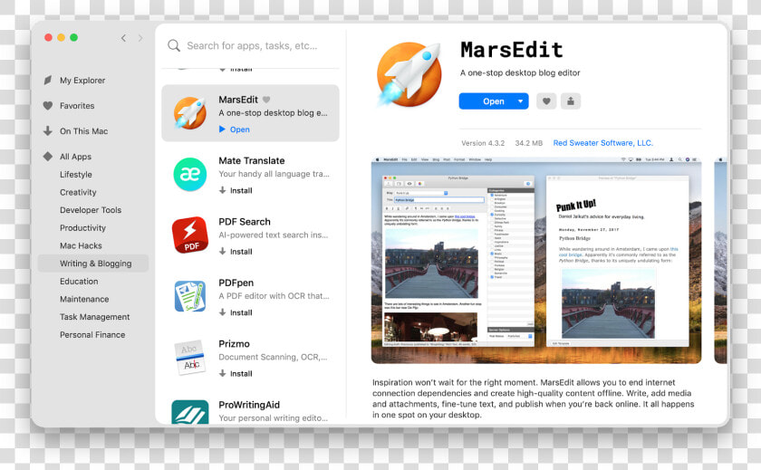 Marsedit App On Setapp   Remote Control App Mac  HD Png DownloadTransparent PNG